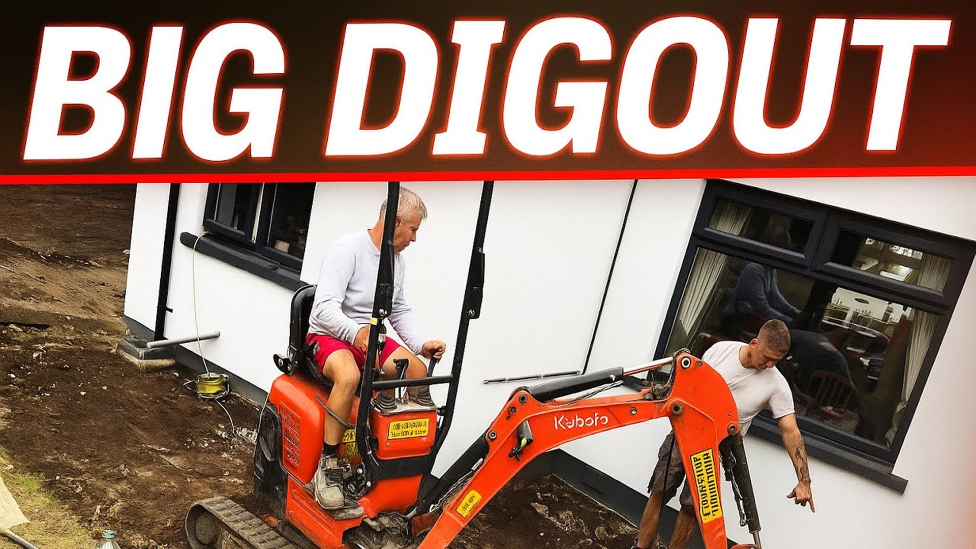 Digger doing groundworks